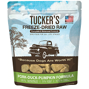 Tucker's Freeze Dried Dog Food: Duck, Pork, and Pumpkin